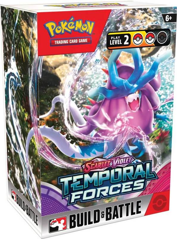Pokemon TCG - Scarlet &amp; Violet Temporal Forces Build &amp; Battle Box