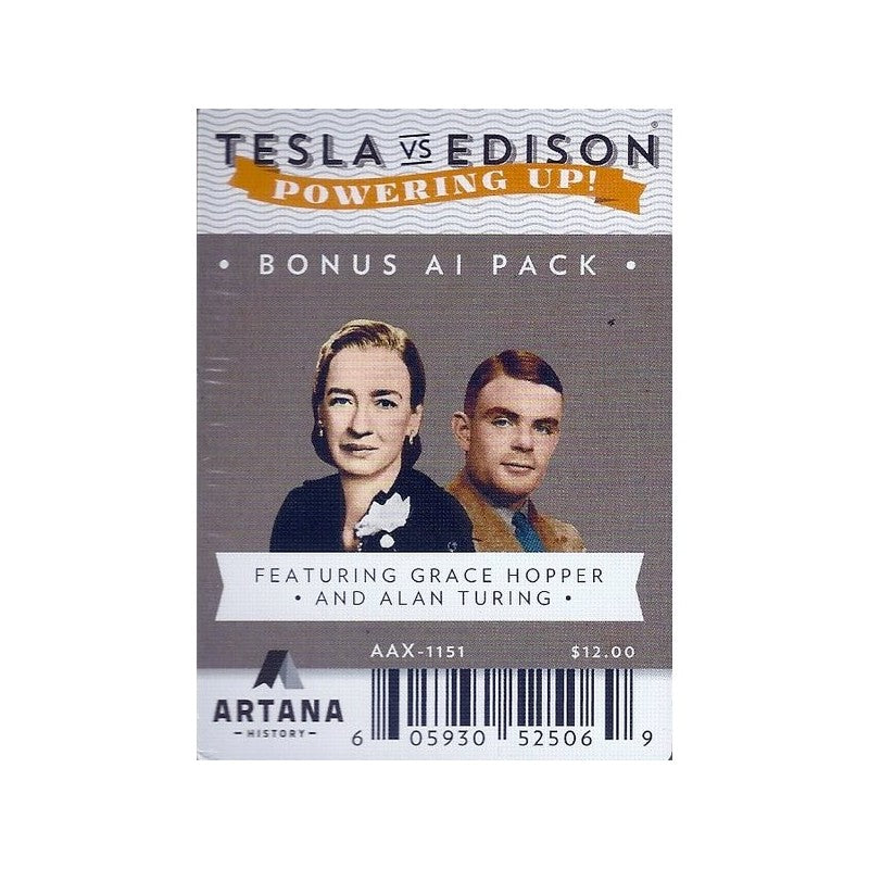 Tesla vs Edison Powering Up Bonus AI Pack featuring Grace Hopper and Alan Turing