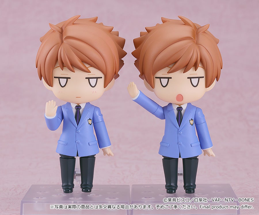 Side angle of Kaoru Hitachiin Nendoroid showing articulation and hair sculpt
