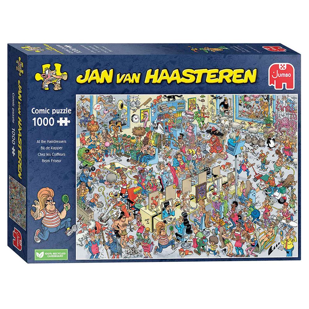 Jan Van Haasteren - At the Hairdressers 1000 Piece Jigsaw - Good Games