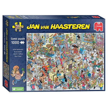 Jan Van Haasteren - At the Hairdressers 1000 Piece Jigsaw - Good Games