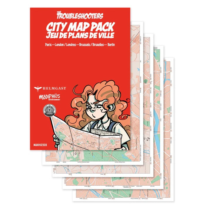 The Troubleshooters RPG - City Map Pack Jeu De Plans De Ville (Preorder) - Good Games