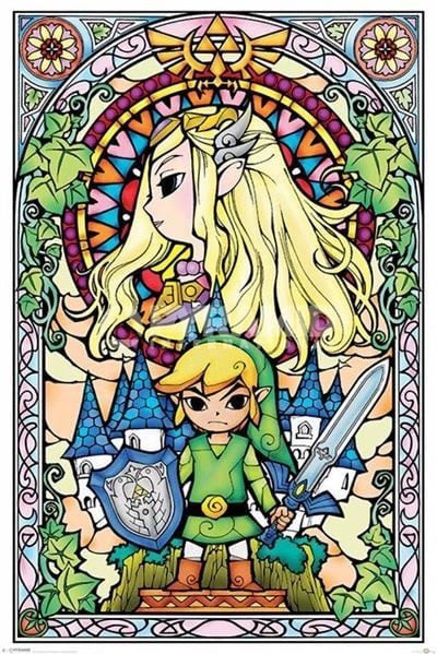 The Legend Of Zelda Stained Glass Poster