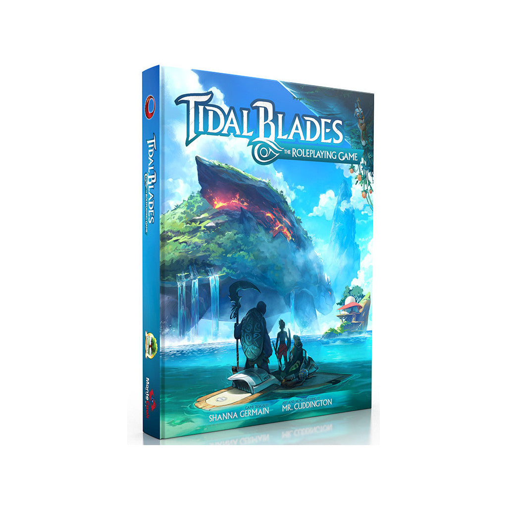 Tidal Blades: The Roleplaying Game hardcover book with striking fantasy artwork on the cover
