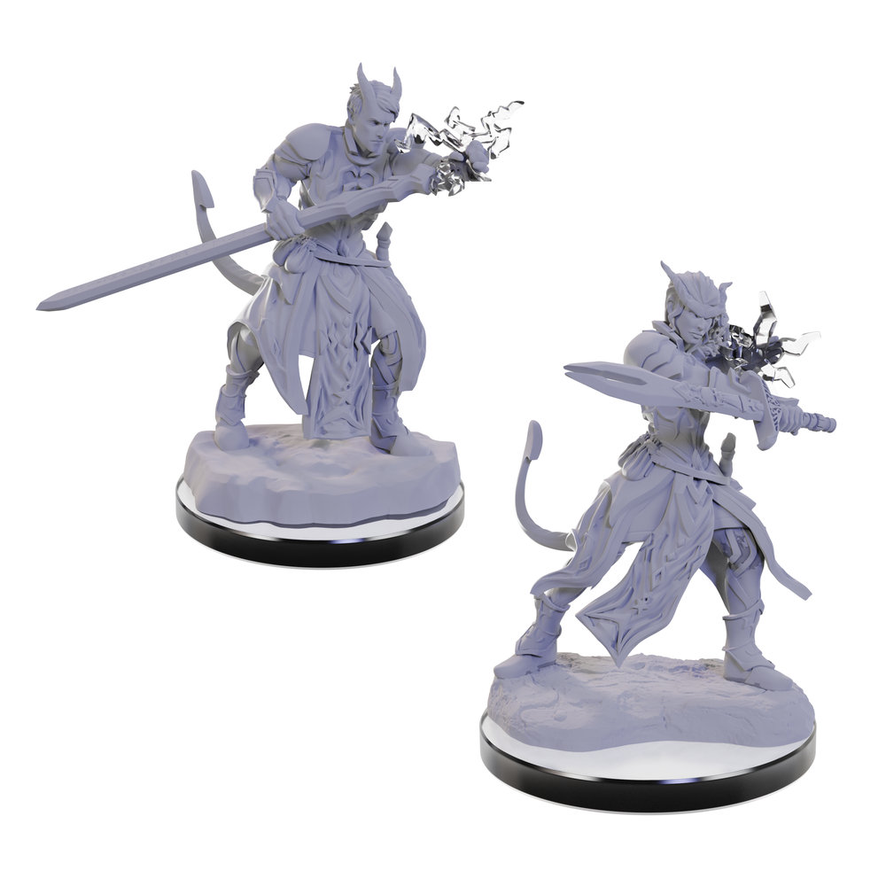 Dungeons & Dragons Nolzurs Marvelous Miniatures: Tiefling Warlocks - Good Games