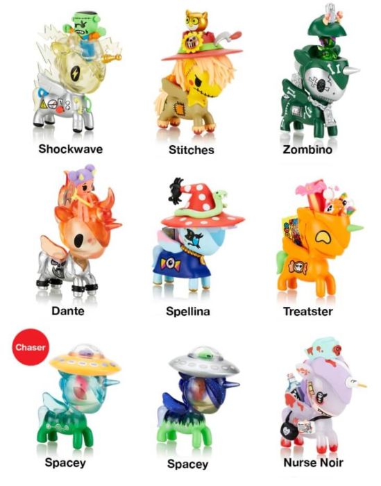 TokiDoki Unicorno After Dark Halloween Blind box- Series 3