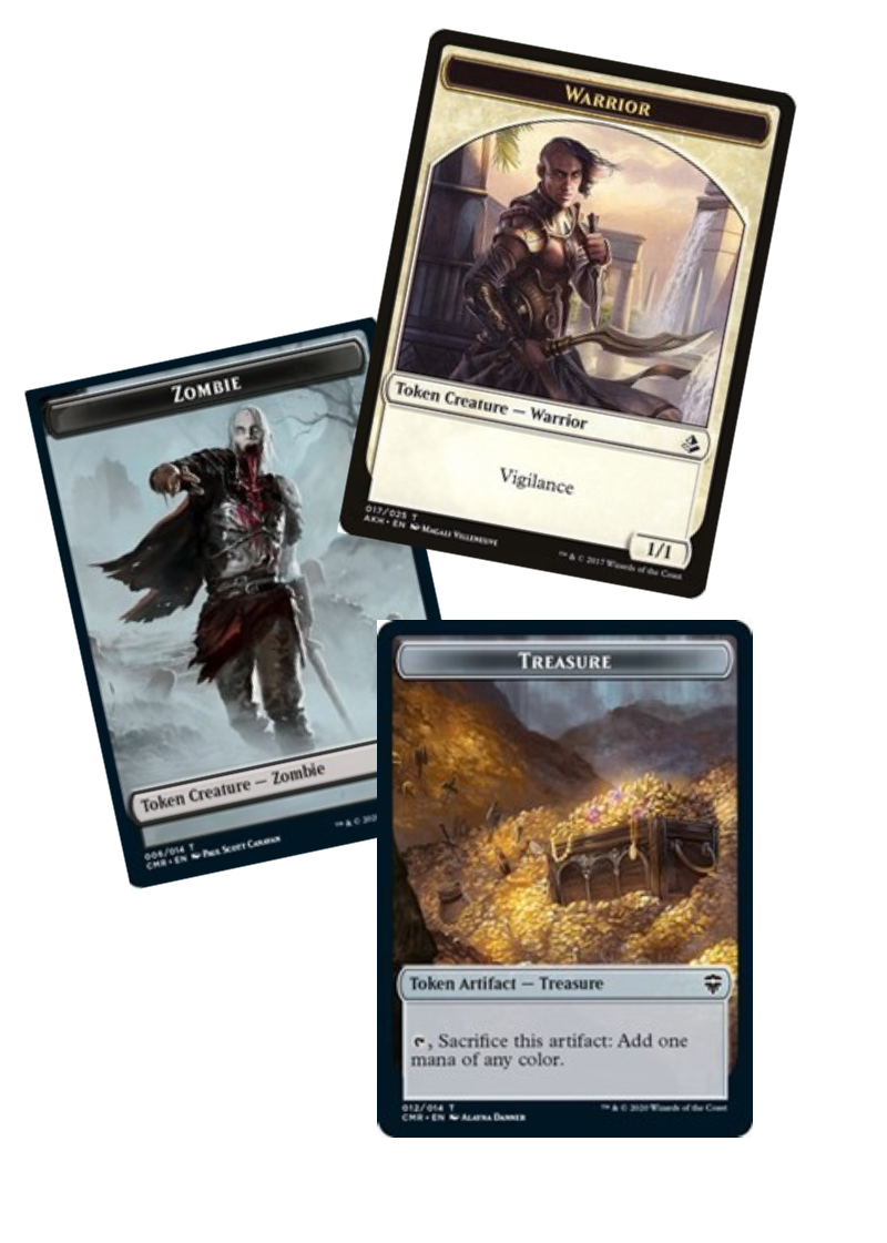 Magic The Gathering Double Sided Foil Tokens (x50) Bundle - Good Games