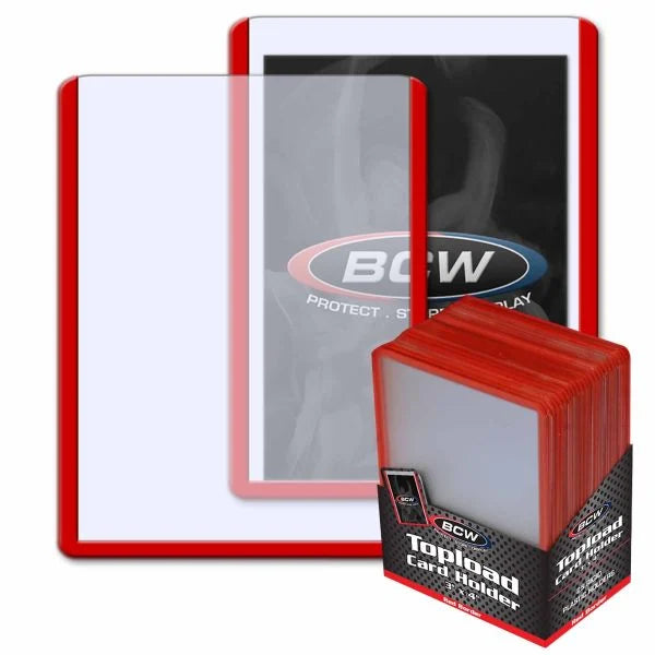 BCW Topload Card Holder Border Red - Good Games