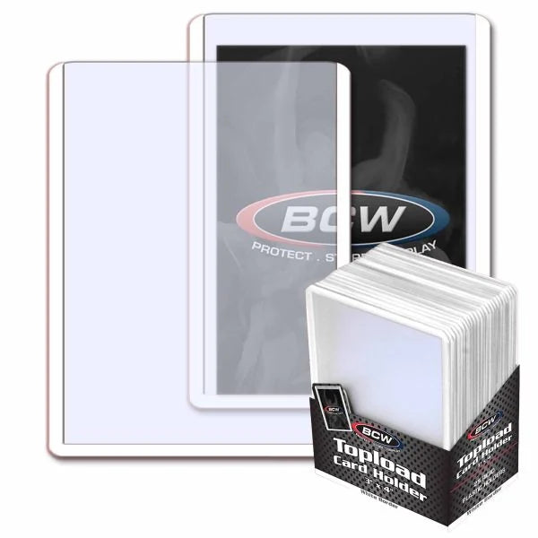 BCW Topload Card Holder Border White - Good Games