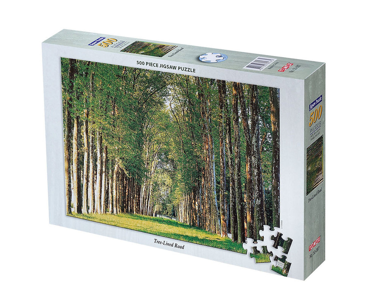 Tree Lined Road 500 Piece - Tomax Jigsaw Puzzle