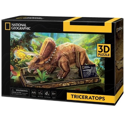 3D Puzzles: Triceratops 3D 44 Piece - Good Games