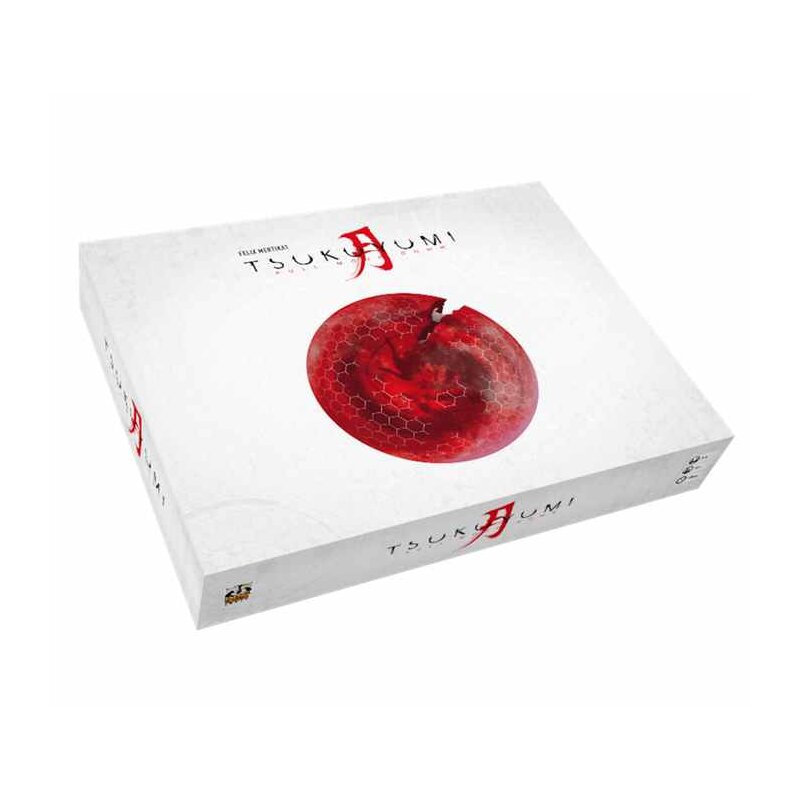 Box cover of Tsukuyumi: Full Moon Down Base Game, showing the English edition artwork
