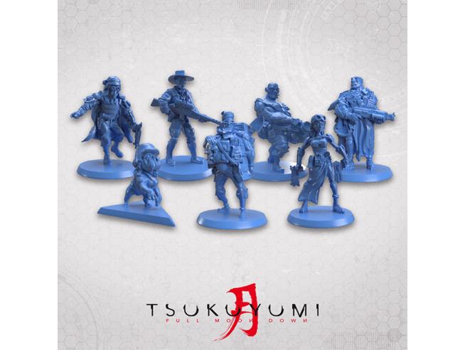 High-angle shot of the Tsukuyumi: Full Moon Down Base Game board game in play, showing strategic elements