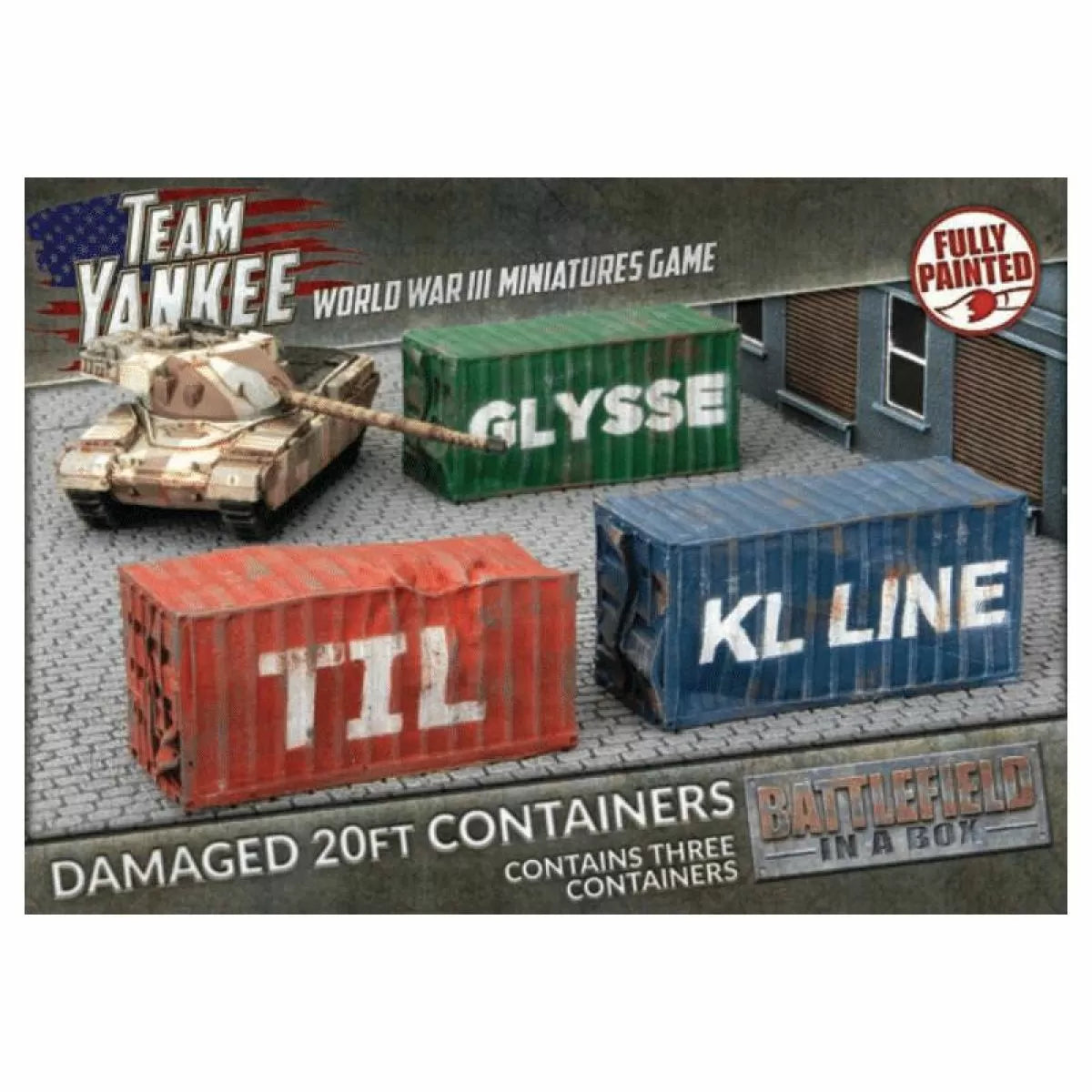 Battlefield in a Box: Modern: 20ft Shipping Containers - Damaged (x3) - Good Games