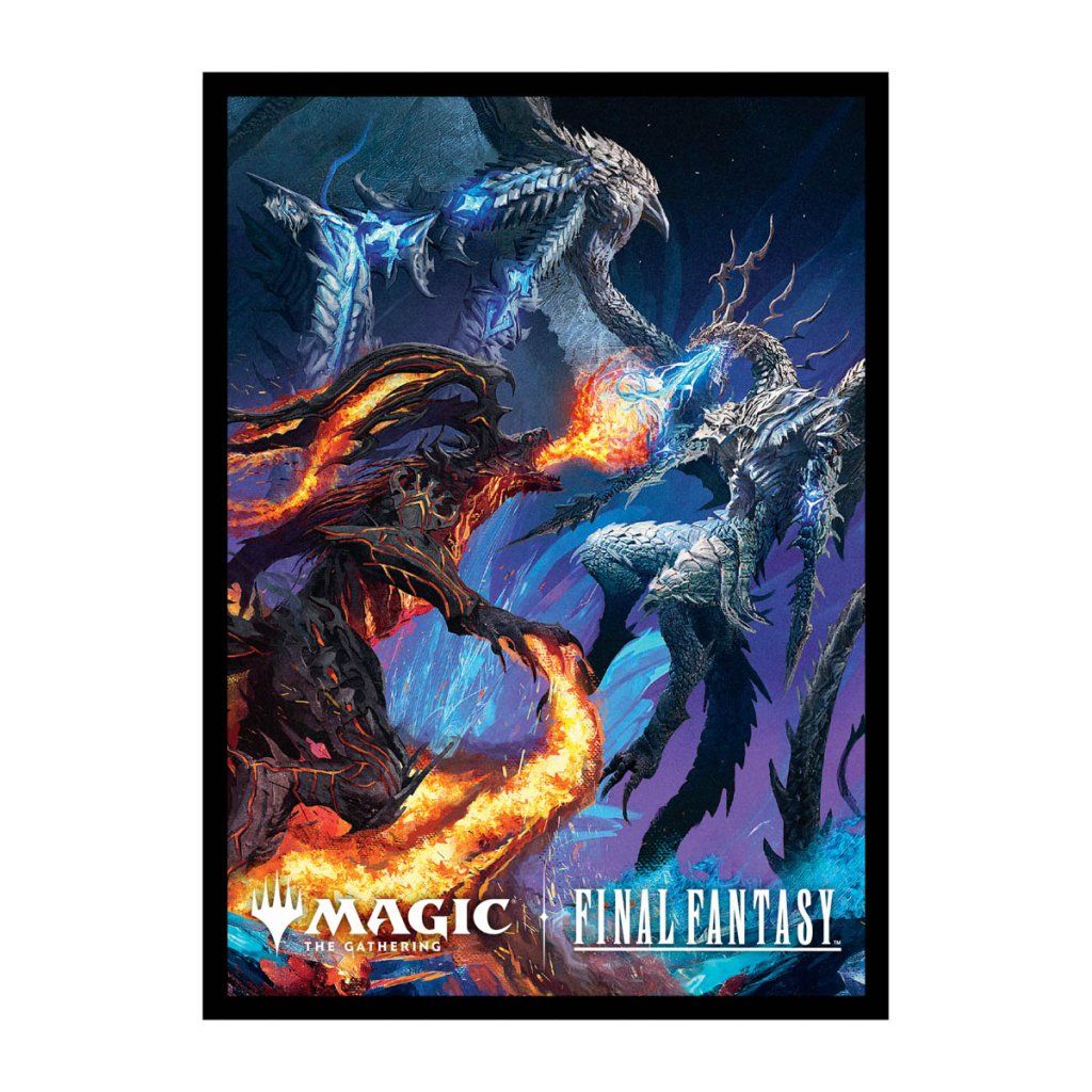 Magic the Gathering - Final Fantasy 100ct Deck Protector Sleeves - Ifrit vs Bahamut - Good Games