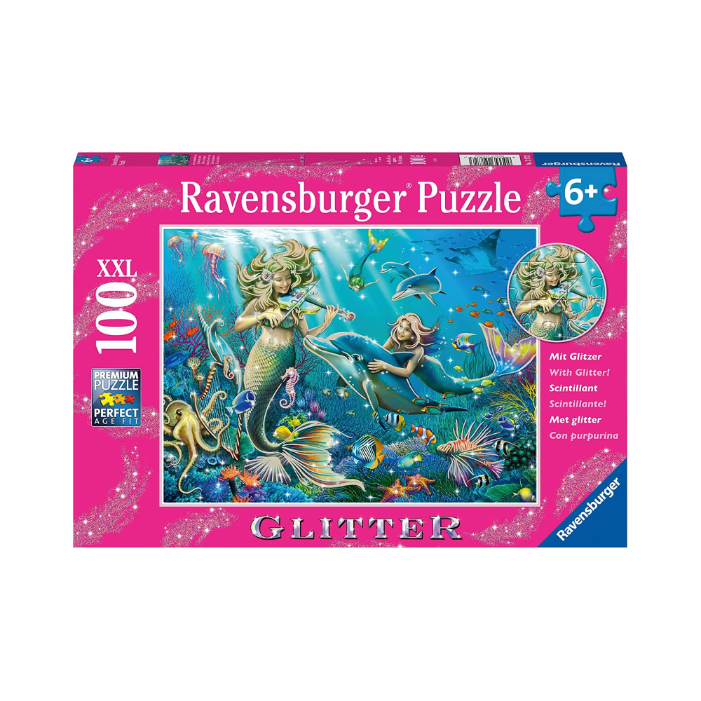Ravensburger - Underwater Beauties Glitter - 100 Piece Jigsaw - Good Games