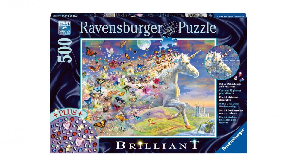 Ravensburger - Unicorn and Butterflies - 500 Piece Jigsaw
