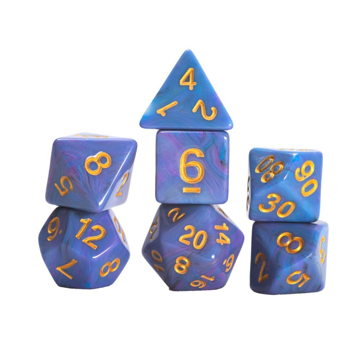 Dice Set - Blue Unicorn