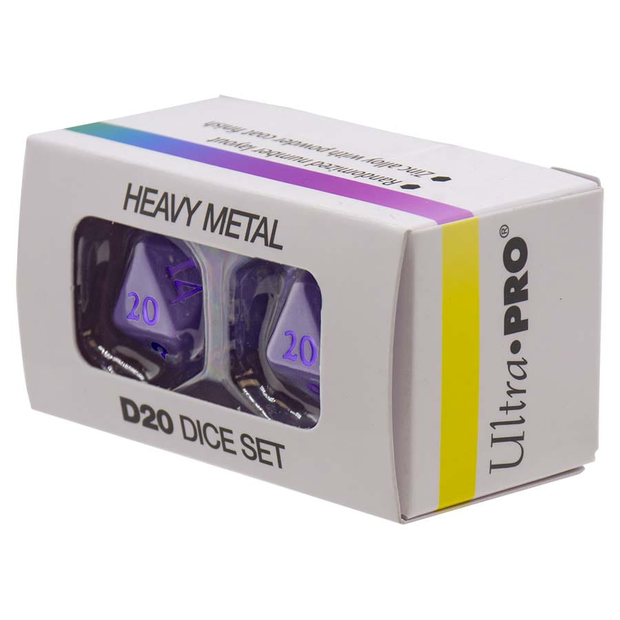 Ultra Pro Gaming Accessories - VIVID Heavy Metal D20 Dice -Purple - Good Games