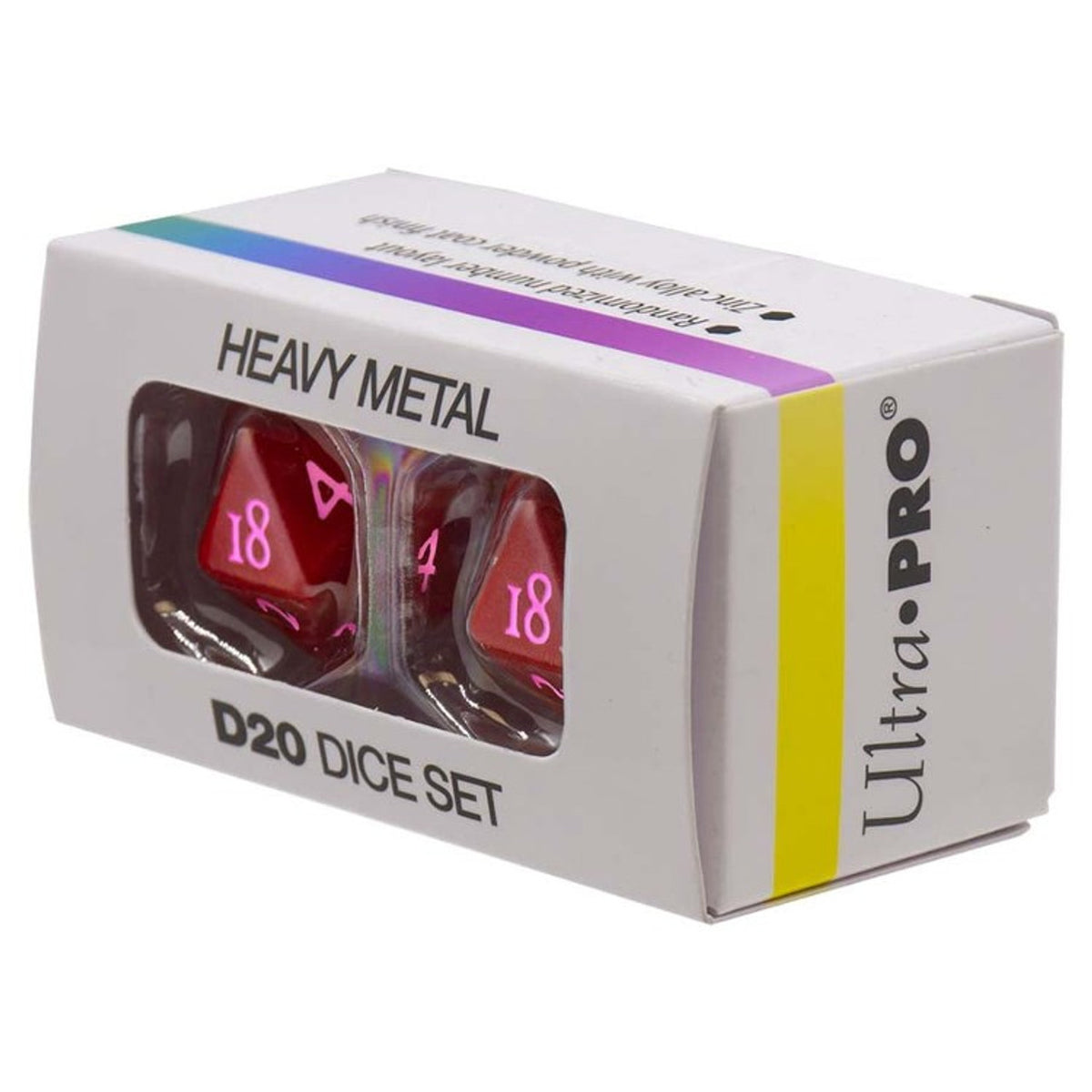 Ultra Pro Gaming Accessories - VIVID Heavy Metal D20 Dice -Red - Good Games