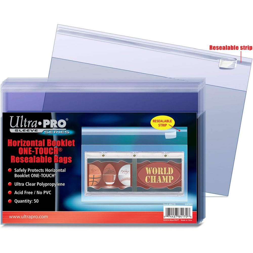 Ultra Pro - Horizontal Booklet One-Touch Resealable Bags - Good Games