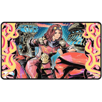 Magic: The Gathering 2025 Multiplanar Race Set Black Stitched Playmat Variant Art PW