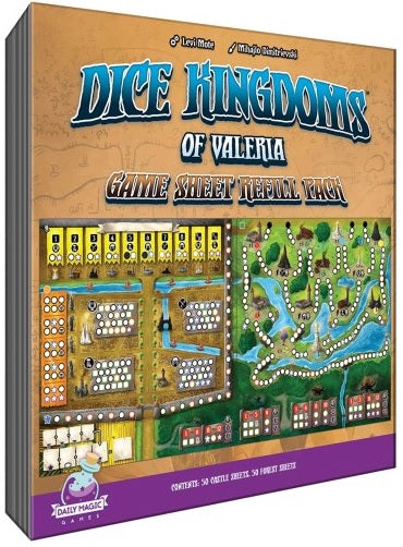 Dice Kingdoms of Valeria Sheet Refill pk