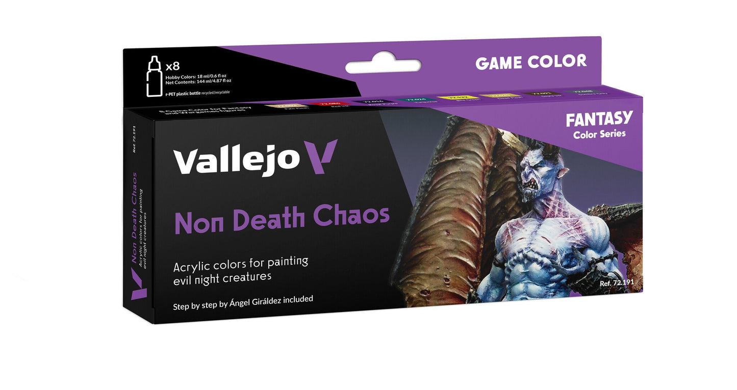 Vallejo Game Colour Non Death Chaos Acrylic Paint 8x18ml - Good Games