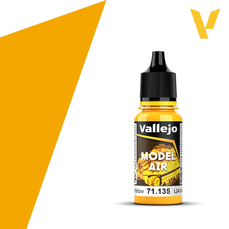 Vallejo Model Air Old Formulation Acrylic Colour 17ml - IJA Chrome Yellow - Good Games
