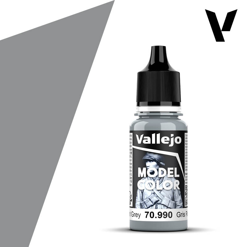 Vallejo Model Colour - Light Grey 18ml Acrylic Paint (AV70990) - Good Games