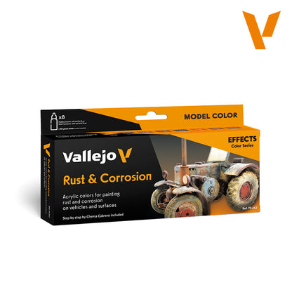 Vallejo Model Colour Rust and Corrossion By Chema Cabrero Effects Acrylic Paint 8-Piece Set - Good Games