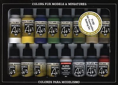 Vallejo Model Air - Building Set 16 Colour Set - Good Games