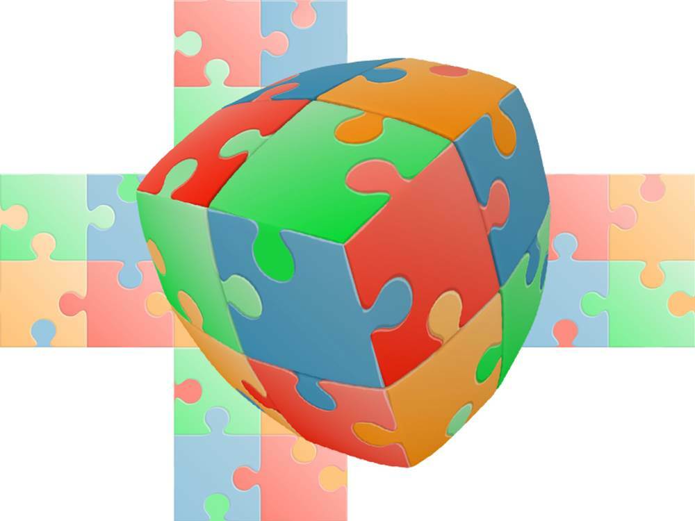 V-CUBE JIGSAW 2x2 PILLOW - Good Games