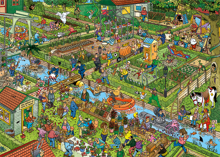 Jan Van Haasteren - Vegetable Garden 1000 Piece Jigsaw - Good Games