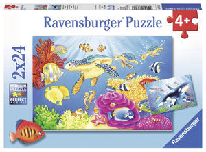 Ravensburger - Colourful Underwater World - 2x24 Piece Jigsaw - Good Games