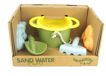 Viking Toys - Eco Bucket Set with Sieve, 2 Vehicles