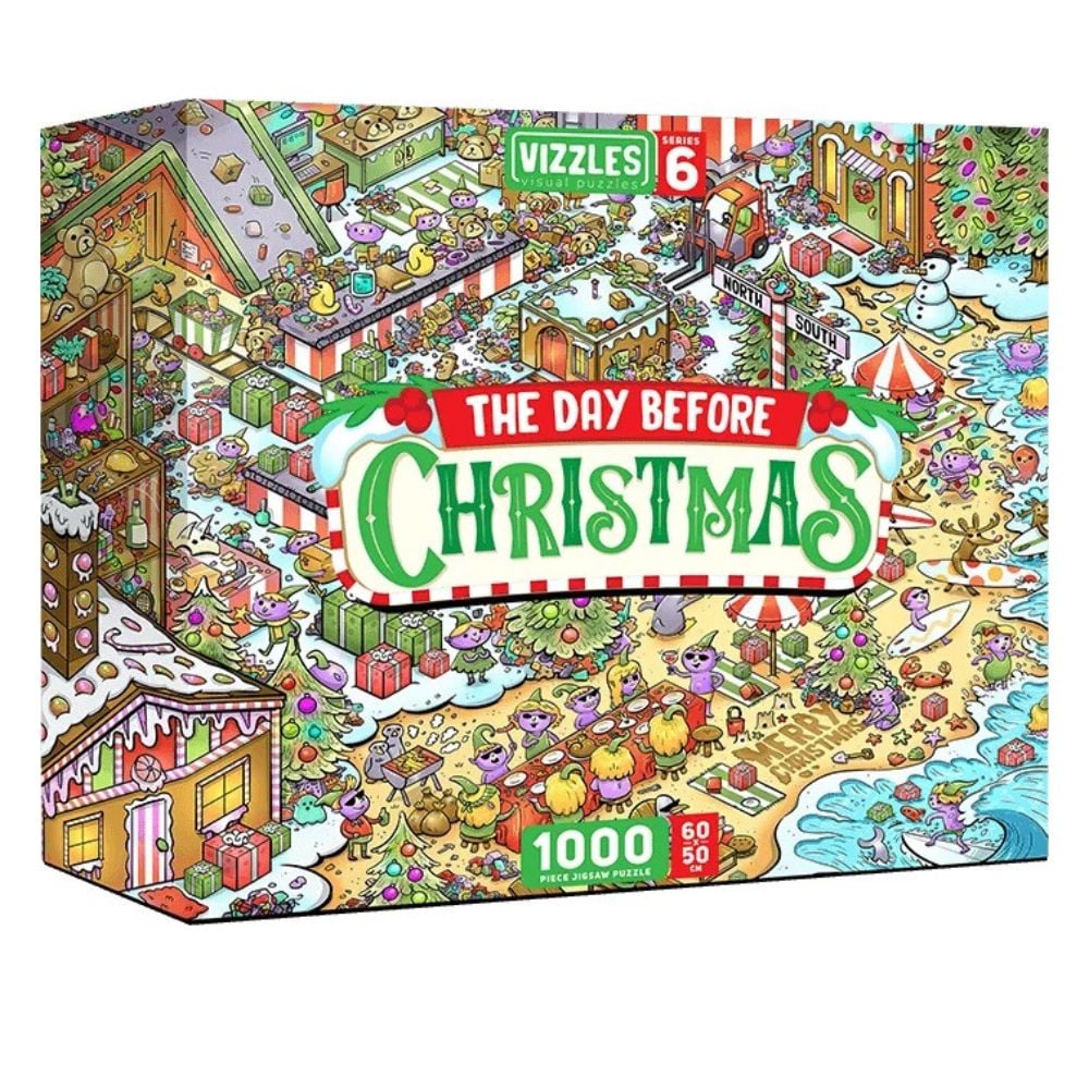 Vizzles The Day Before Christmas 1000 Piece Jigsaw Puzzle - Good Games