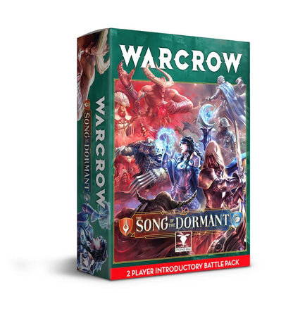 Warcrow: The Song of the Dormant Introductory Battle Pack box featuring dramatic fantasy combat artwork