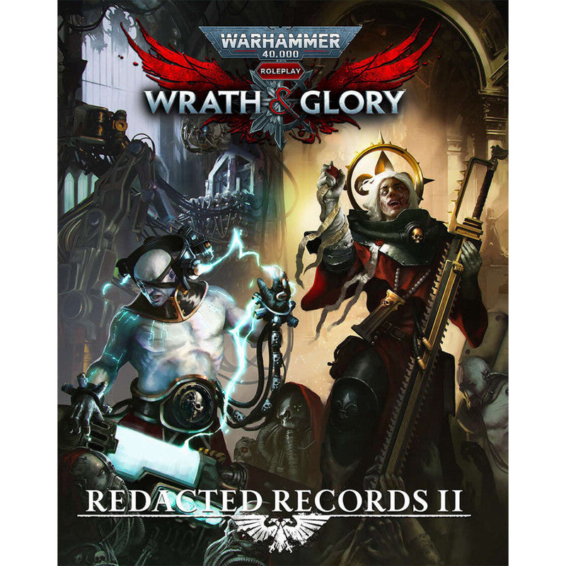 Cubicle 7 Warhammer 40000 Wrath and Glory Redacted Records 2 packaging front view