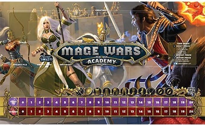 Mage Wars Priestess Warlock Playmat (Preorder) - Good Games