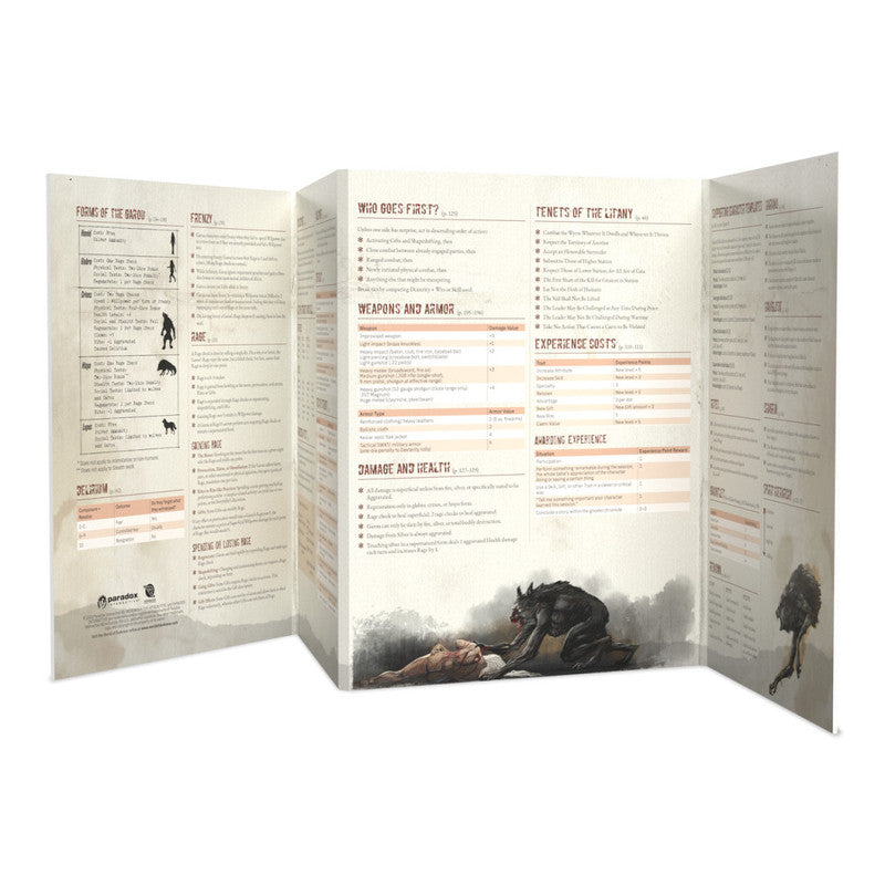 Werewolf: The Apocalypse 5th Edition Roleplaying Game - Storyteller's Screen & Toolkit - Good Games