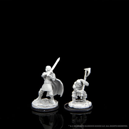 WizKids - Critical Role Unpainted Miniatures: Westruun Militia Swordsman and Kraghammer Axeman - Good Games