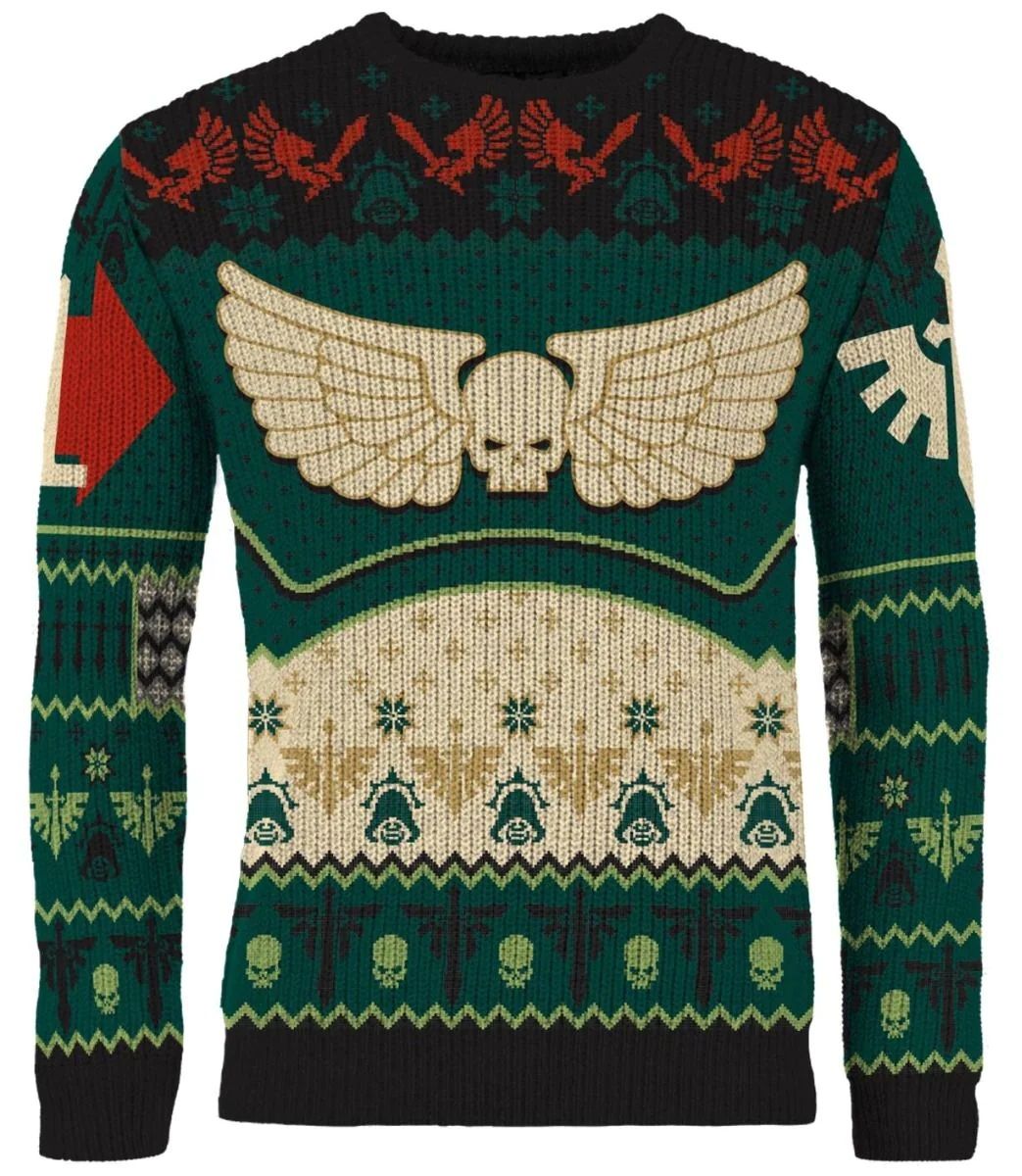 Warhammer 40000: Dark Angels Christmas Jumper (M) - Good Games
