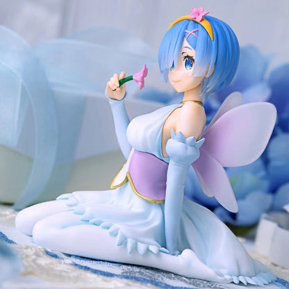 ReZERO - Starting Life in Another World Rem fairy ver statue with translucent wings and pastel dress