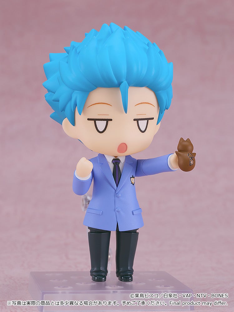 Back view of Nendoroid Kaoru Hitachiin showcasing detailed hair and outfit design
