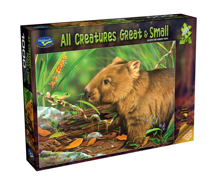 Holdson - All Creatures - Wombat 1000 Piece Jigsaw - Good Games