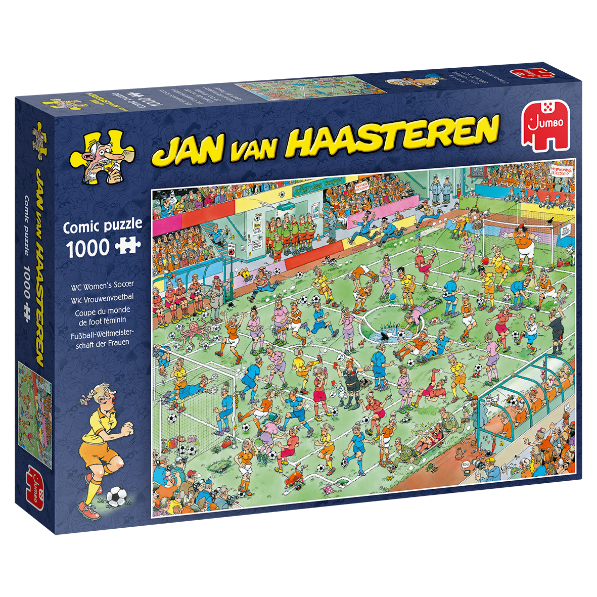 Jan Van Haasteren - Womens Soccor 1000 Piece Jigsaw - Good Games