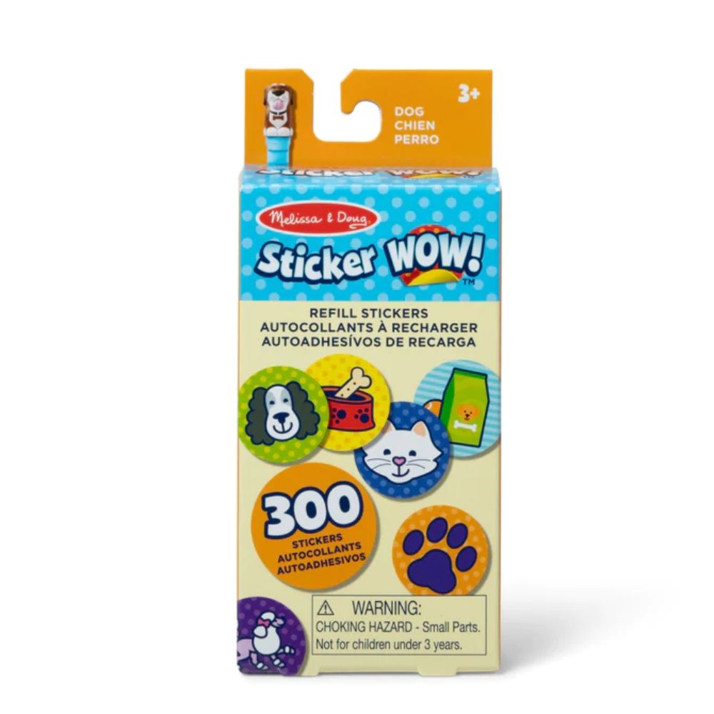 Melissa & Doug - Sticker WOW! Refill Stickers - Dog - Good Games