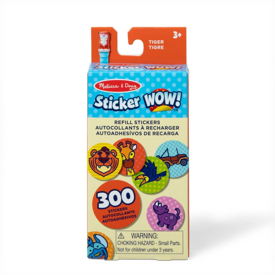 Melissa & Doug - Sticker WOW! Refill Stickers - Tiger - Good Games