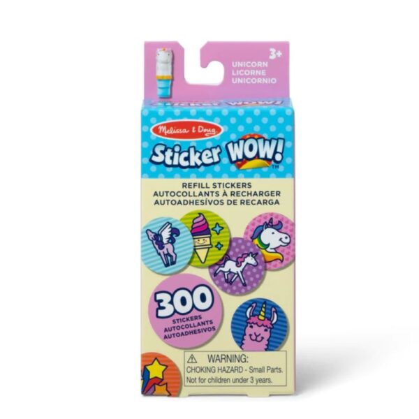 Melissa & Doug - Sticker WOW! Refill Stickers - Unicorn - Good Games